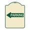 Signmission Parking With Left Arrow Heavy-Gauge Aluminum Architectural Sign, 24" x 18", TG-1824-24372 A-DES-TG-1824-24372 - alternate 1